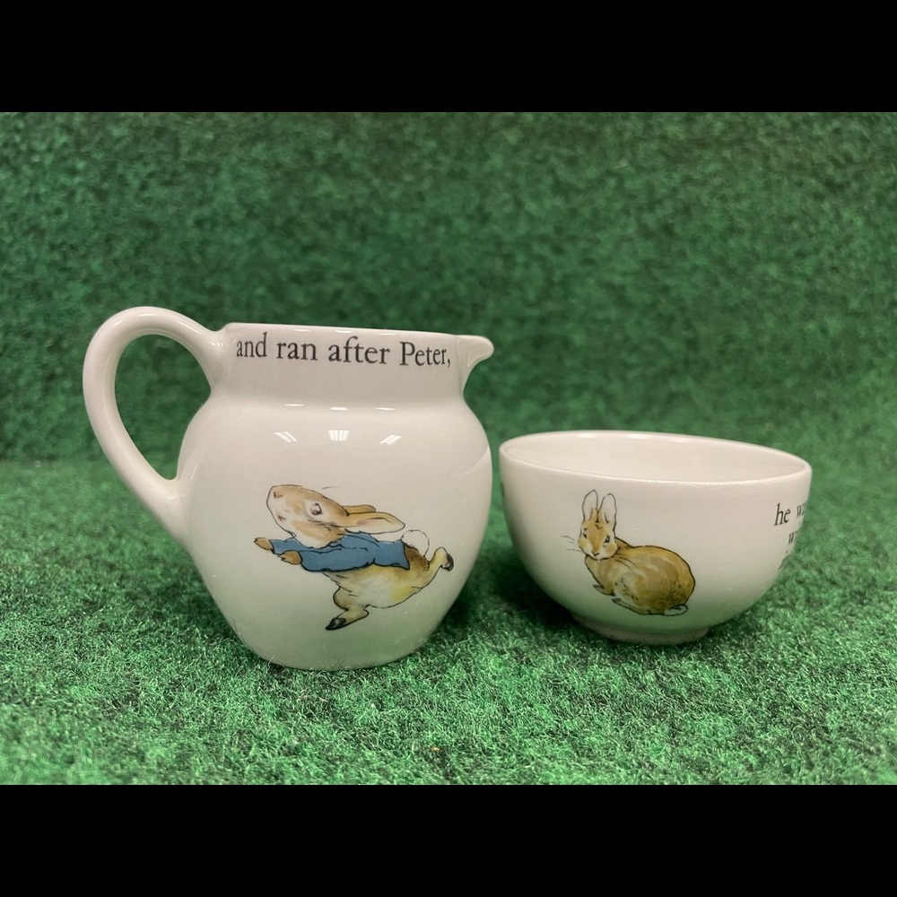 RARE Vintage Tea Set - Original Wedgewood Peter Rabbit Tea Set 12 pieces - Picture 10 of 13